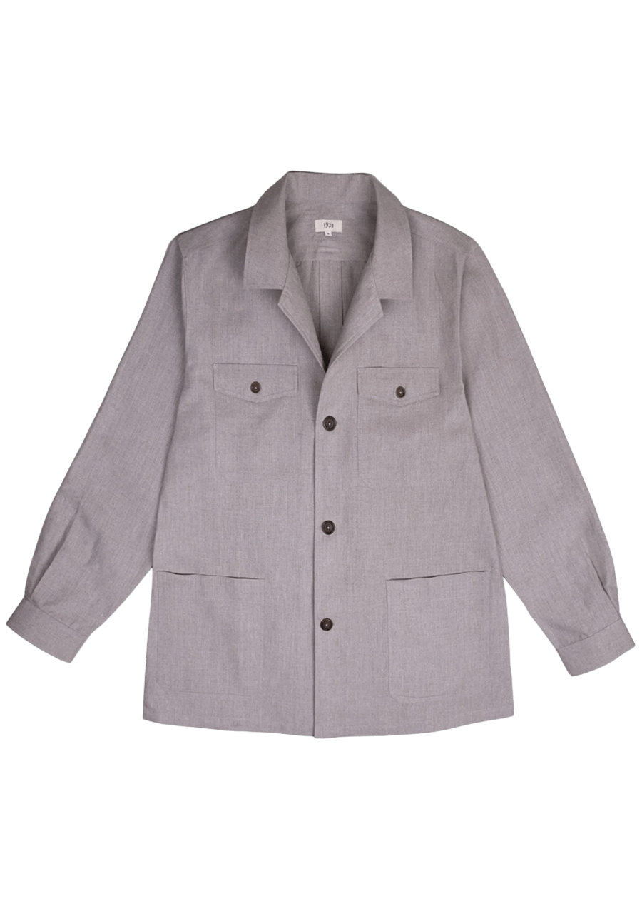 Natural Linen Overshirt