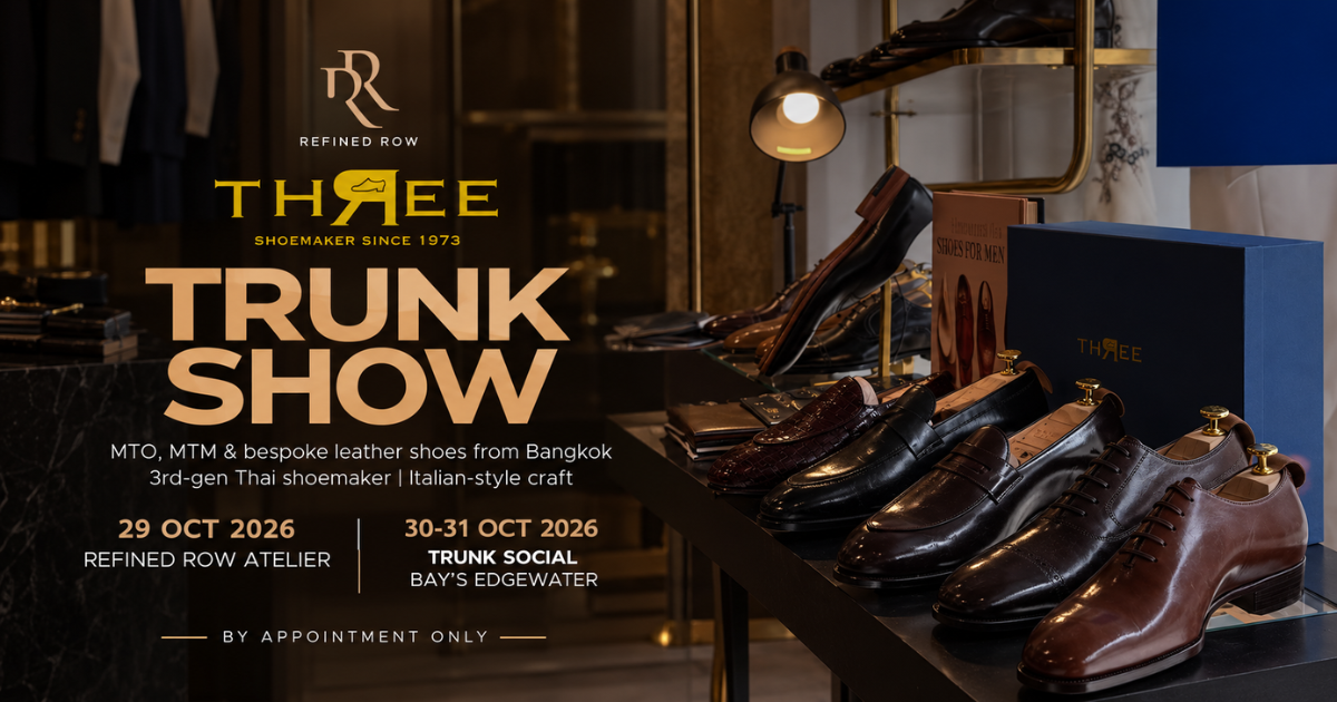 THREE Shoes Trunk Show 2026 with Refined Row